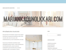 Tablet Screenshot of mariankadunolkkari.com
